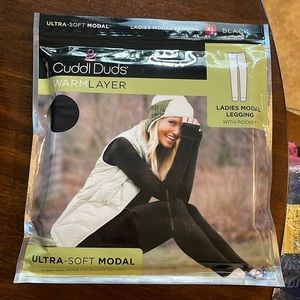 Cuddl Duds Modal Legging with pocket-Sz XL-new